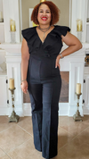 Thriving Vibes Curve Denim Jumpsuit - Black | Review Description & Return Policy