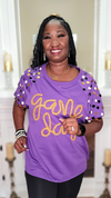 Game Day Women Top - Purple