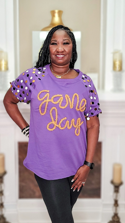 Game Day Women Top - Purple