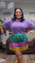 SHIMMY FOR ME MARDI GRAS WOMEN SKIRT