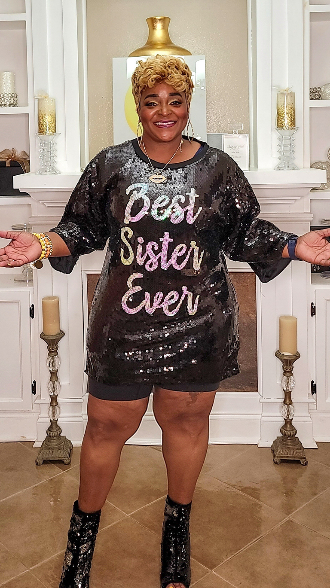 BEST SISTER EVER TUNIC DRESS